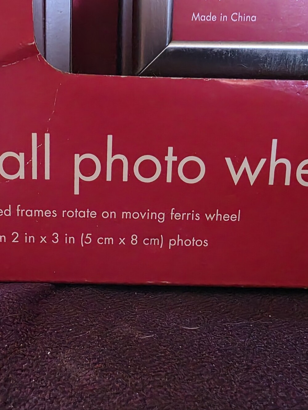 Small Photo Wheel Rotating Frame - Silver - Picture 5 of 8